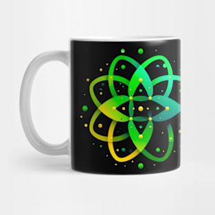 green geometrical Mug